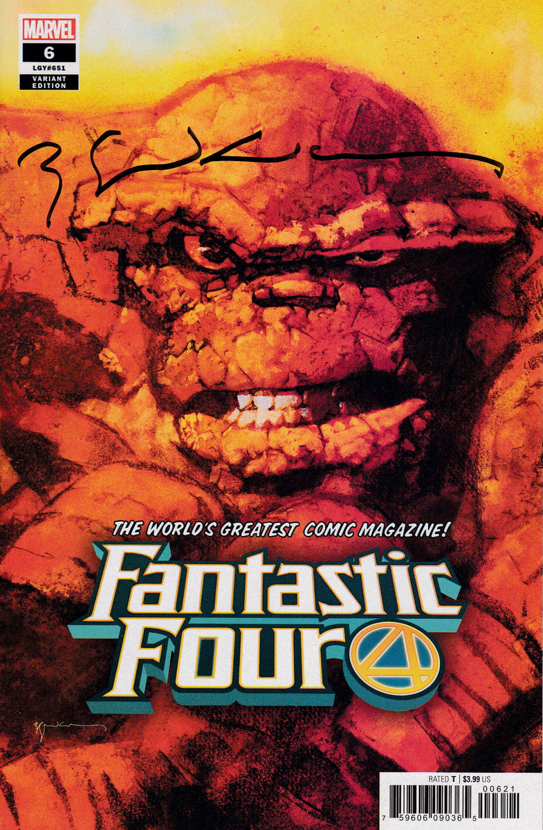 Fantastic Four #6 The Thing Variant Signed – Bill Sienkiewicz Art