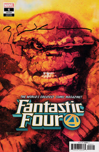 Fantastic Four #6 The Thing Portrait Variant Signed