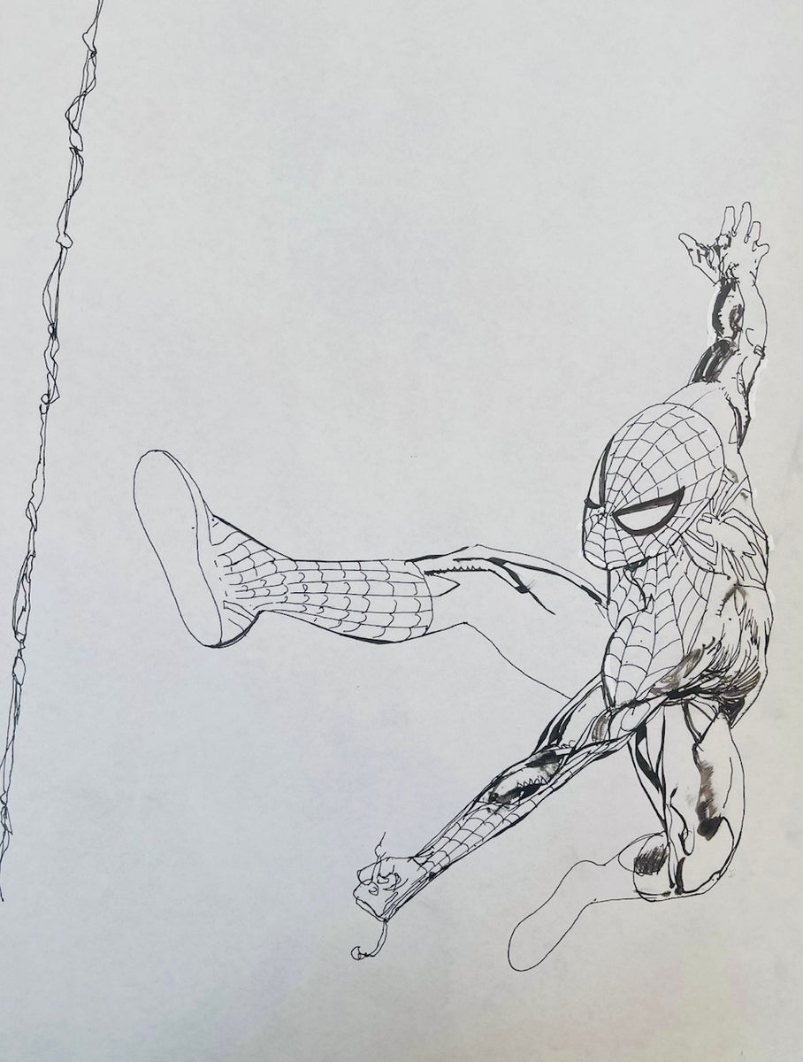 black spiderman pencil drawings