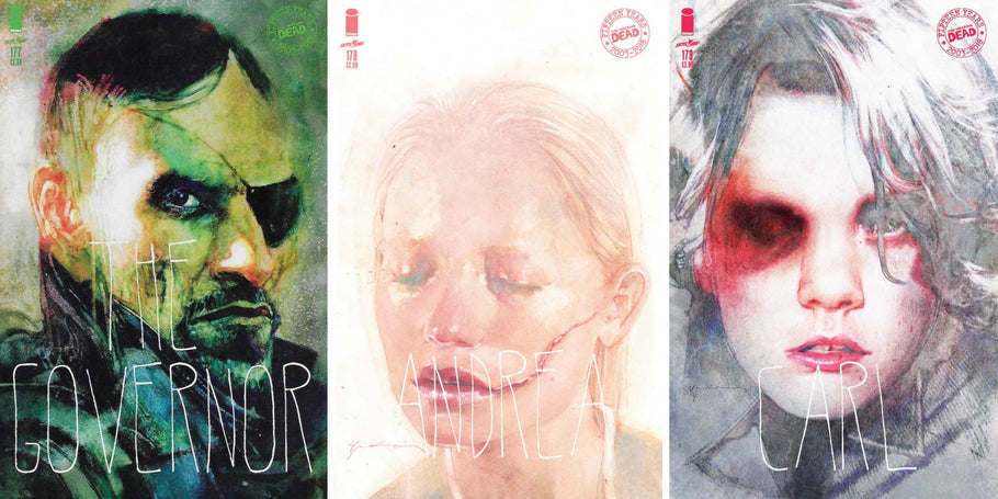 Bill Sienkiewicz paints The Walking Dead Covers! 5 Images Released... and Counting