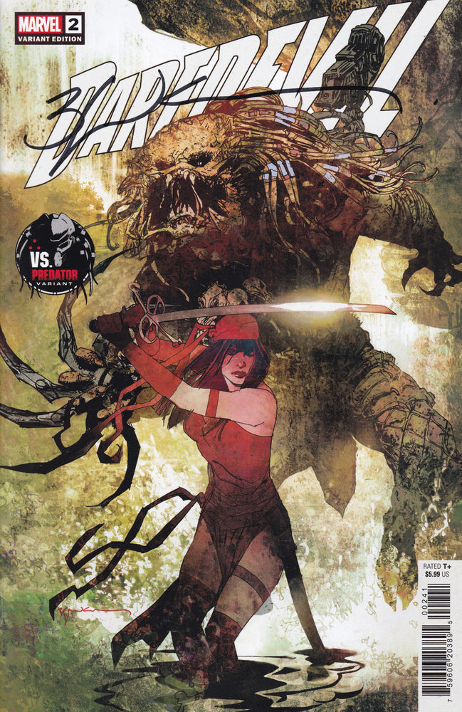 Daredevil #2 Elektra Vs Predator Variant