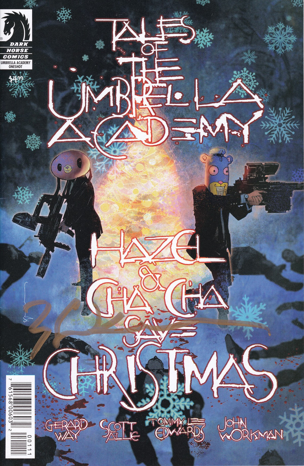 Tales of Umbrella Academy Hazel & ChaCha Save Christmas LCSD Variant Signed