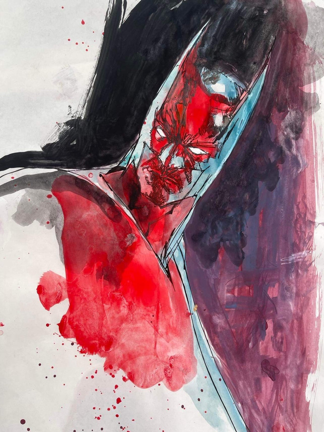 Batman Red 2022 Bill Sienkiewicz Art batman-red-2022-bill-sienkiewicz-art
